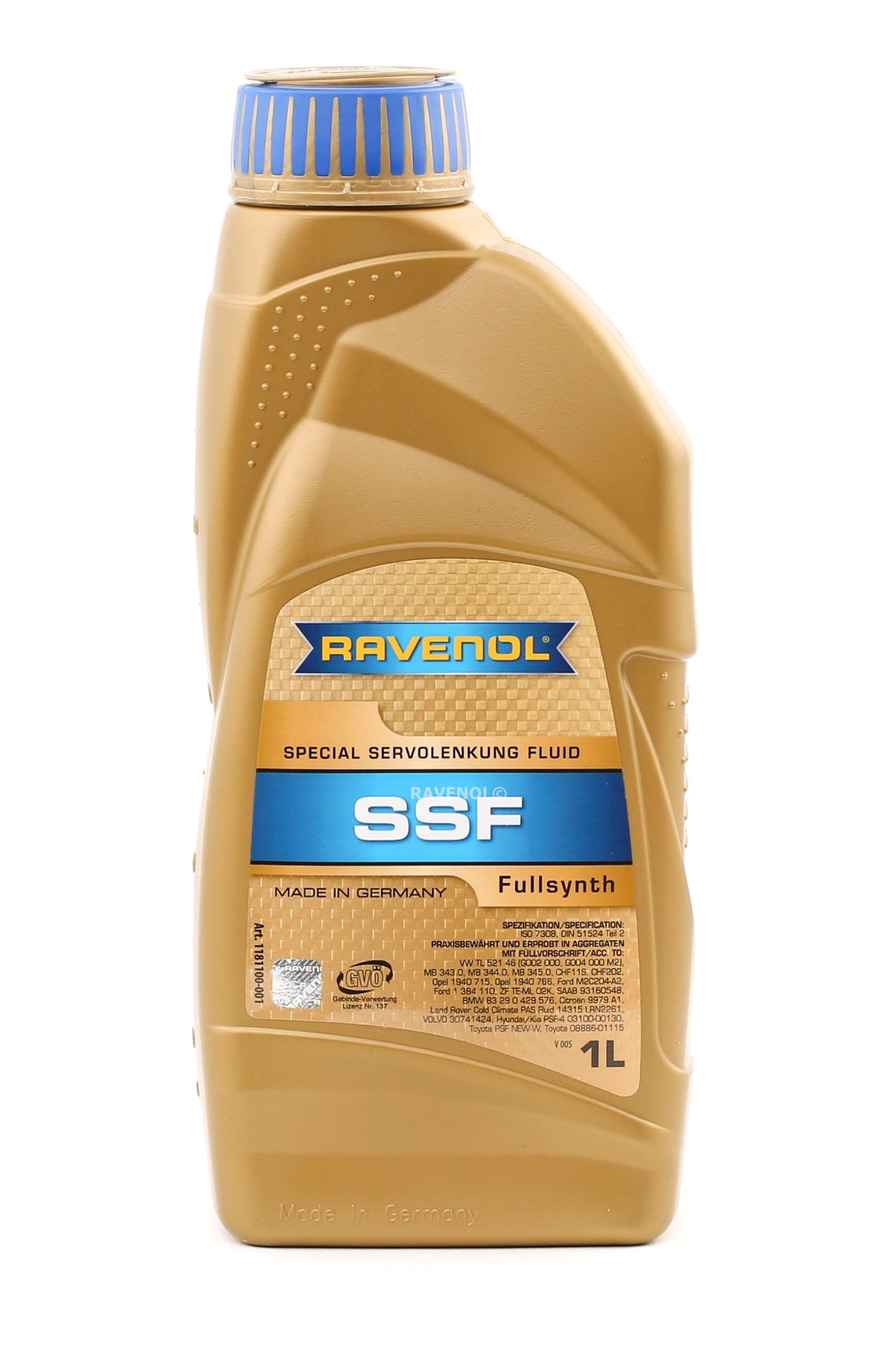 RAVENOL Power Steering Oil VW,AUDI,MERCEDES-BENZ 1181100-001-01-999