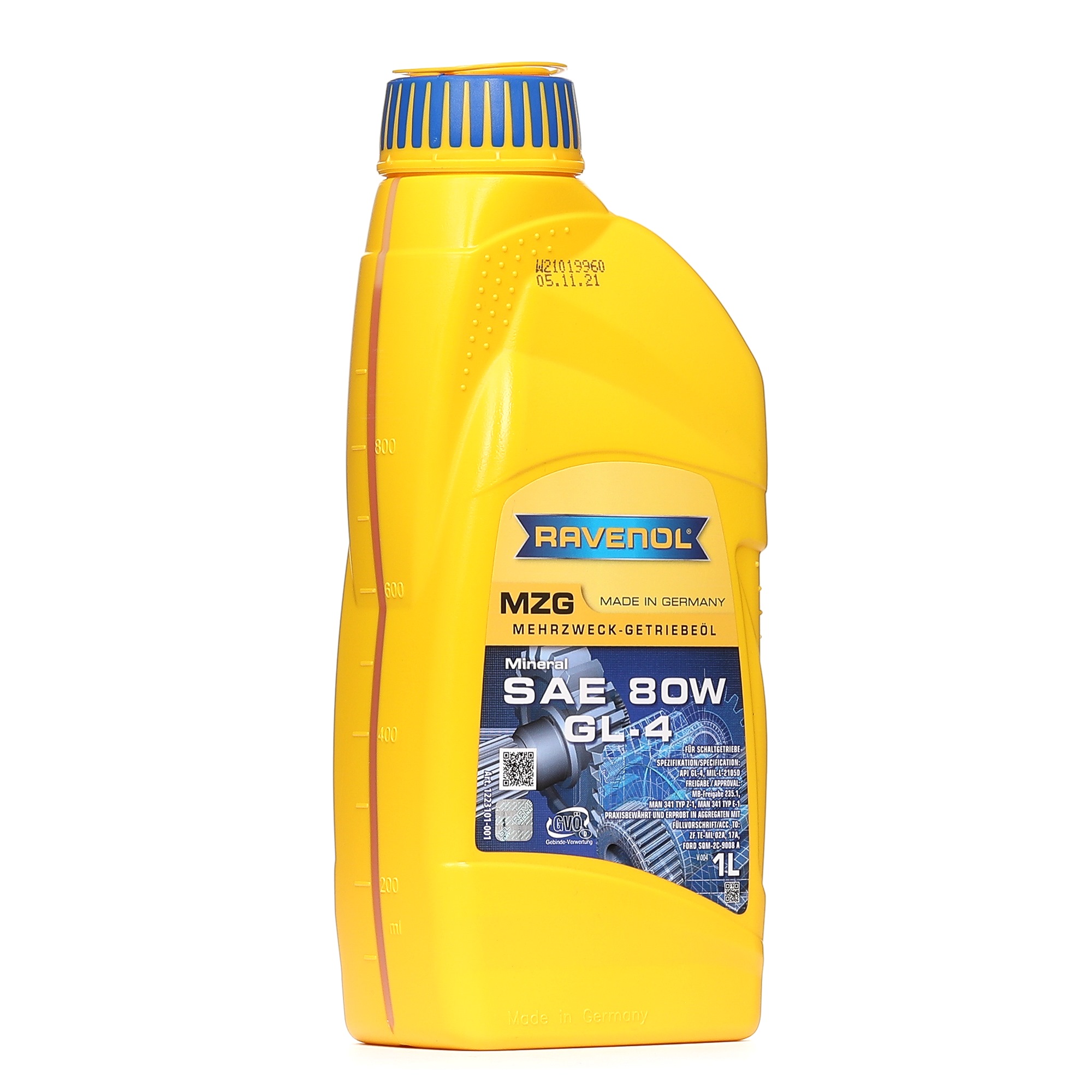 RAVENOL Transmission Oil 80W 1223101-001-01-999  VW,MERCEDES-BENZ,OPEL,VW Kaefer Typ 1,Taro Pickup,SPRINTER 3-t Kasten (903),CLA Coupe (C117)