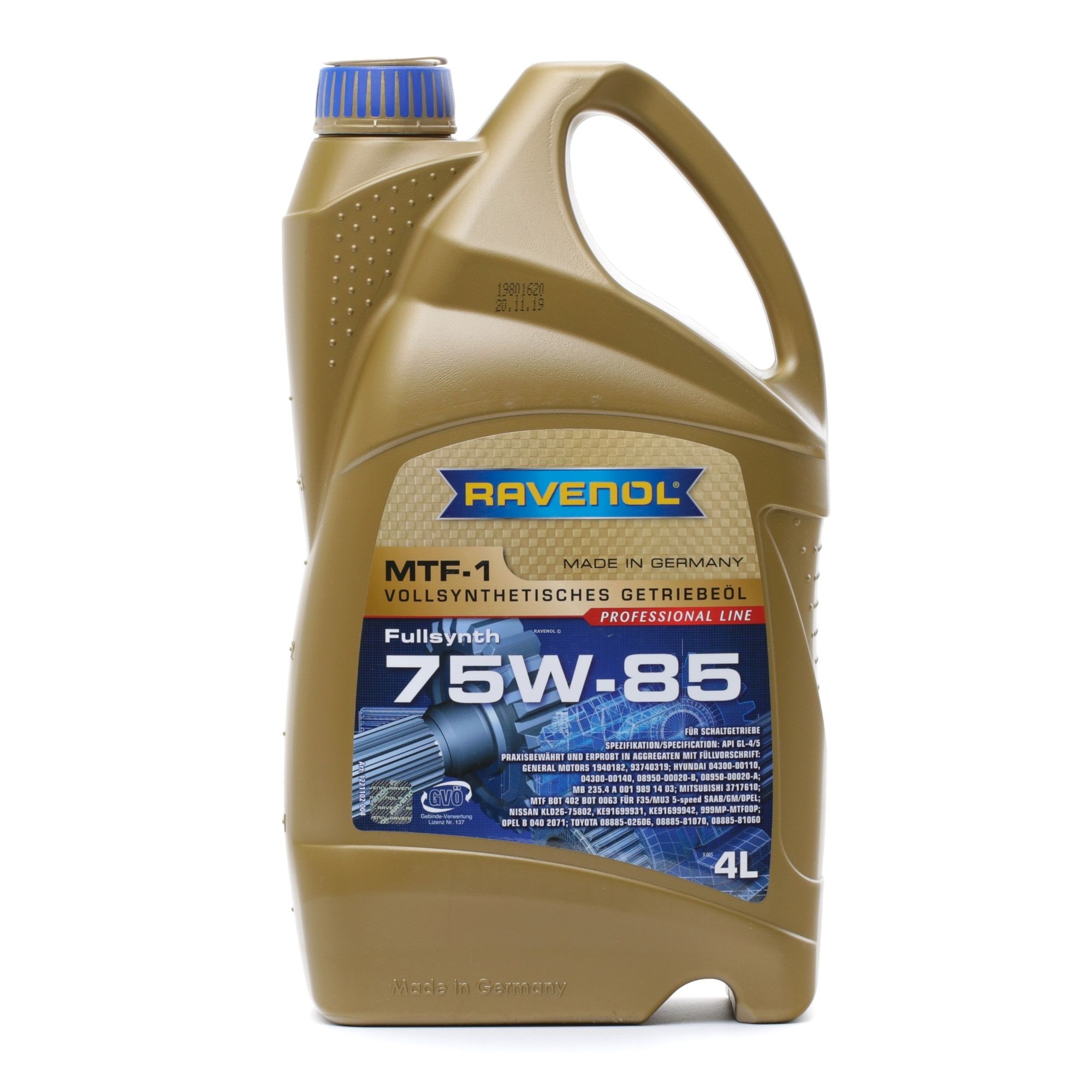 RAVENOL Transmission Oil 75W-85 1221102-004-01-999  MERCEDES-BENZ,OPEL,BMW,T1 Bus (601),T1 Kasten (602),SPRINTER 4-t Pritsche/Fahrgestell (904)
