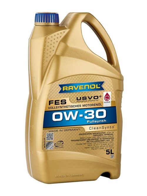 RAVENOL Engine oil RAVENOL FES SAE 0W-30 Capacity: 5l 1111146-005-01-999